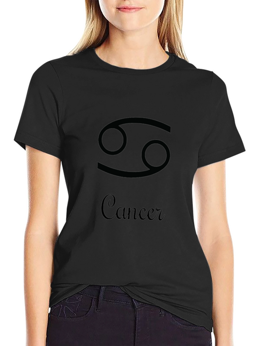Cancer Zodiac T-Shirt - Black Astrology Tee