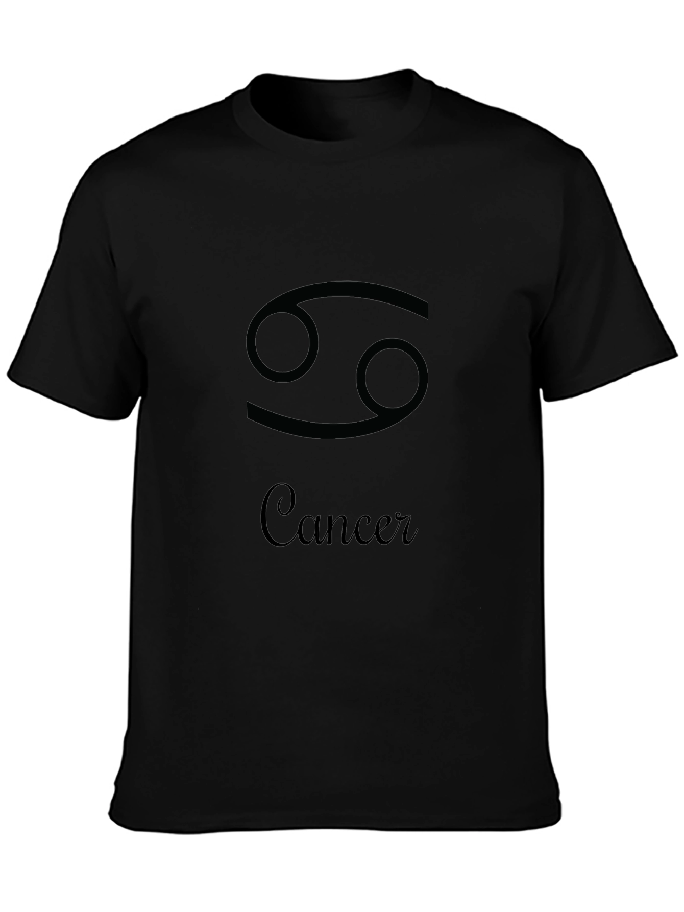 Cancer Zodiac T-Shirt - Black Astrology Tee