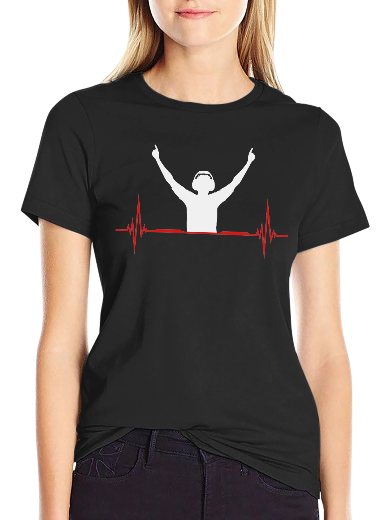 DJ Heartbeat Graphic Tee - Music Lovers Shirt