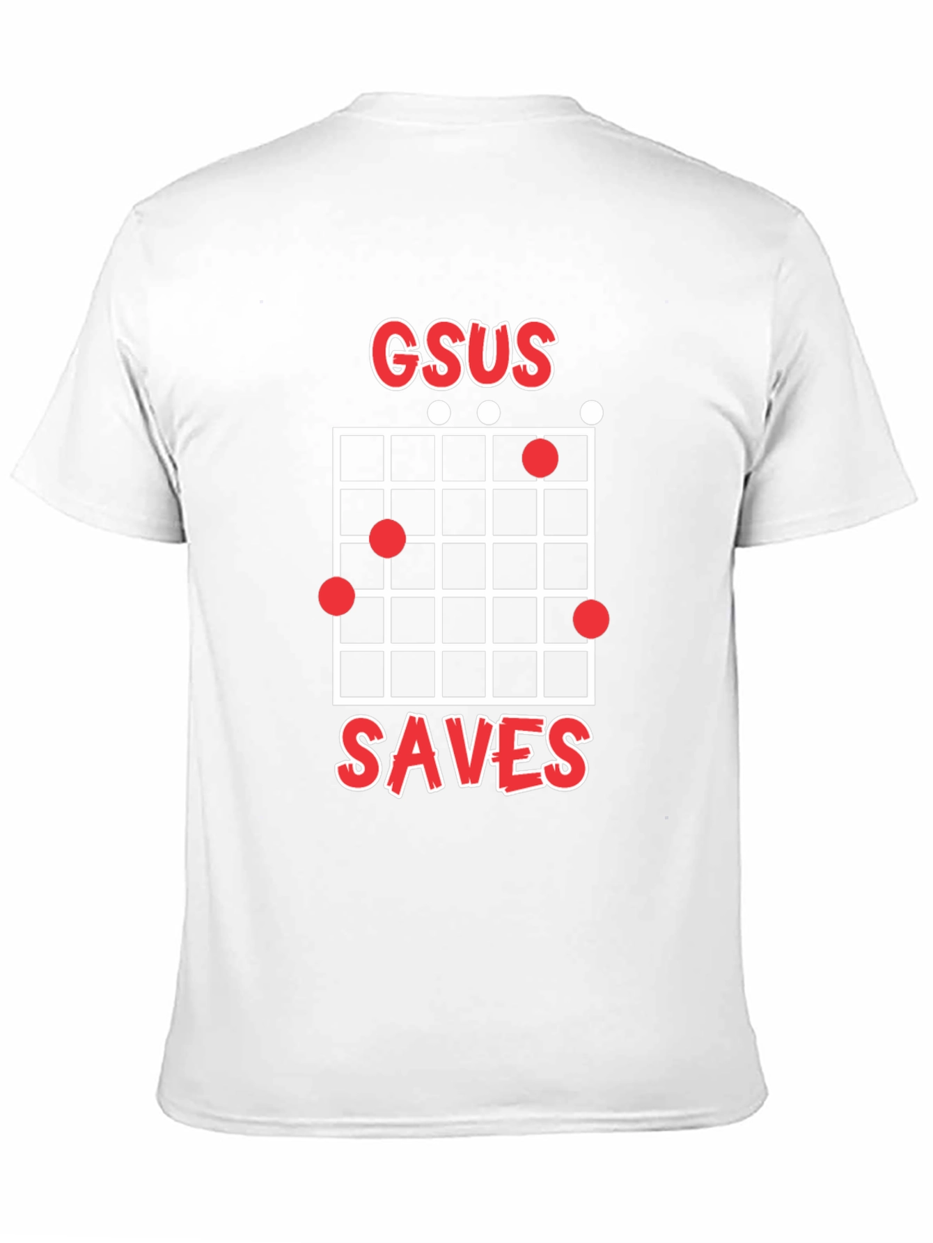GSUS Saves Guitar Chord Graphic Tee