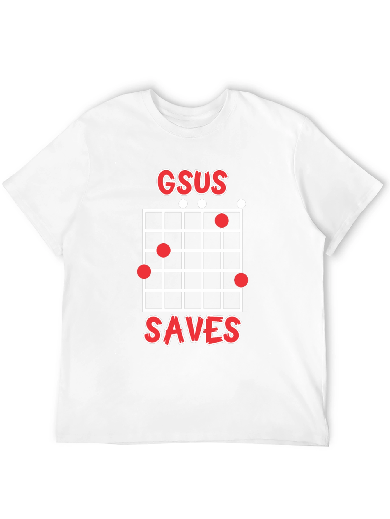 GSUS Saves Guitar Chord Graphic Tee