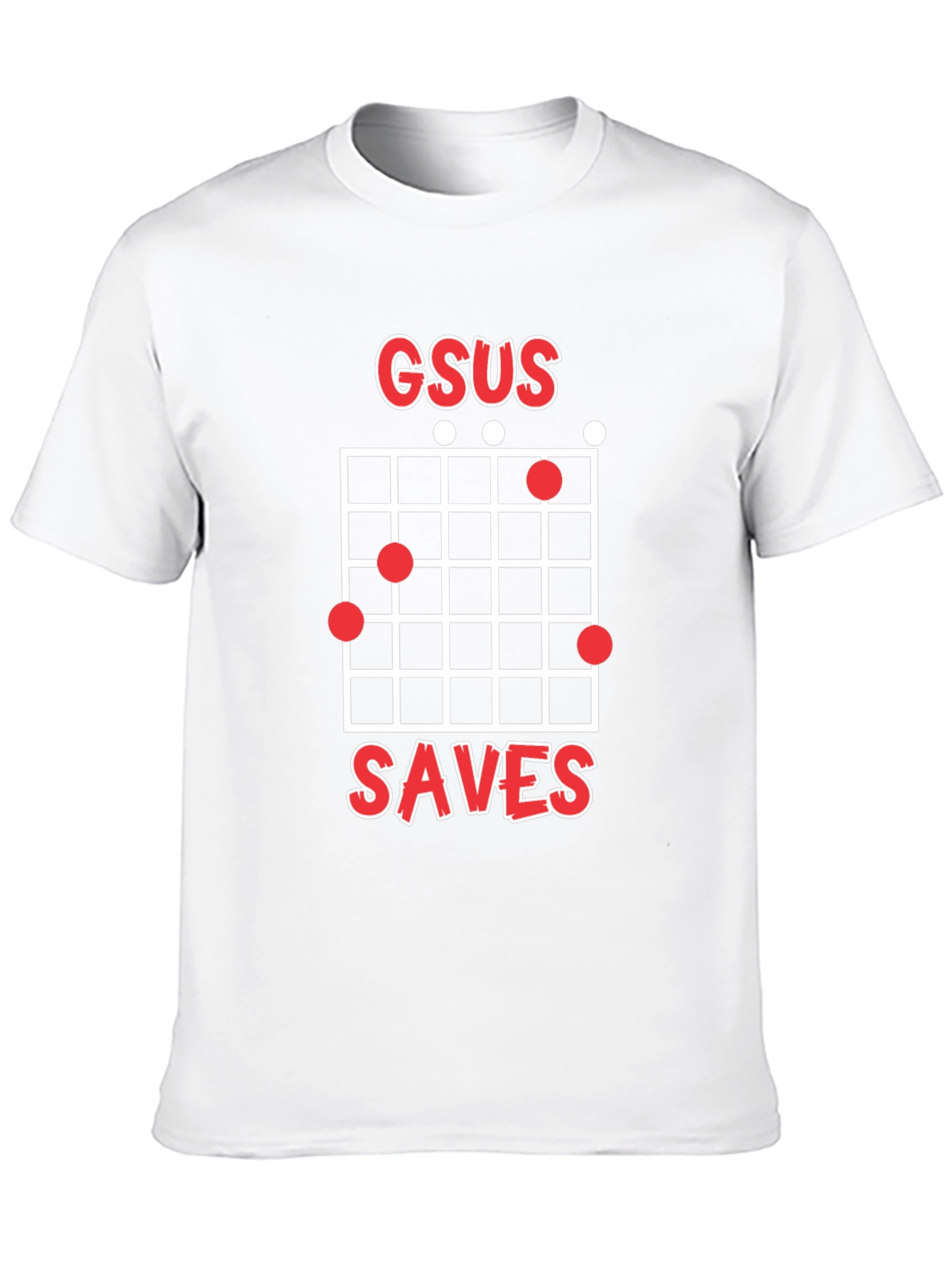 GSUS Saves Guitar Chord Graphic Tee