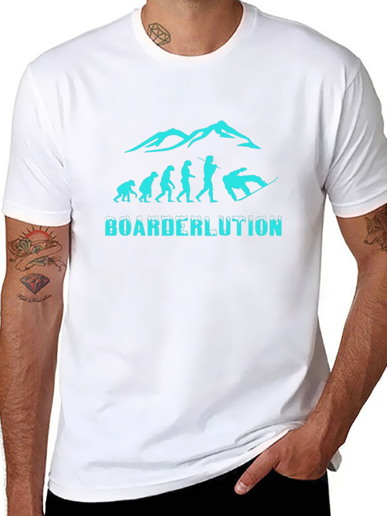 Boarderlution Evolution Graphic Tee - Black