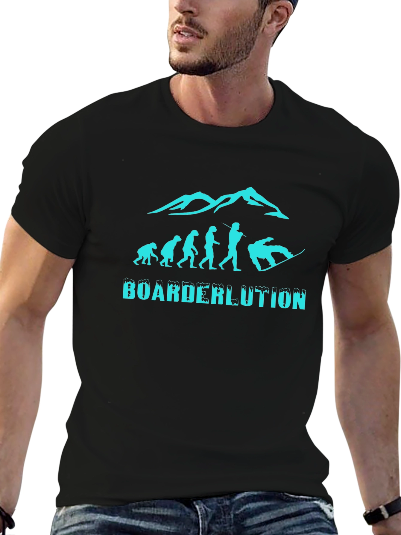 Boarderlution Evolution Graphic Tee - Black