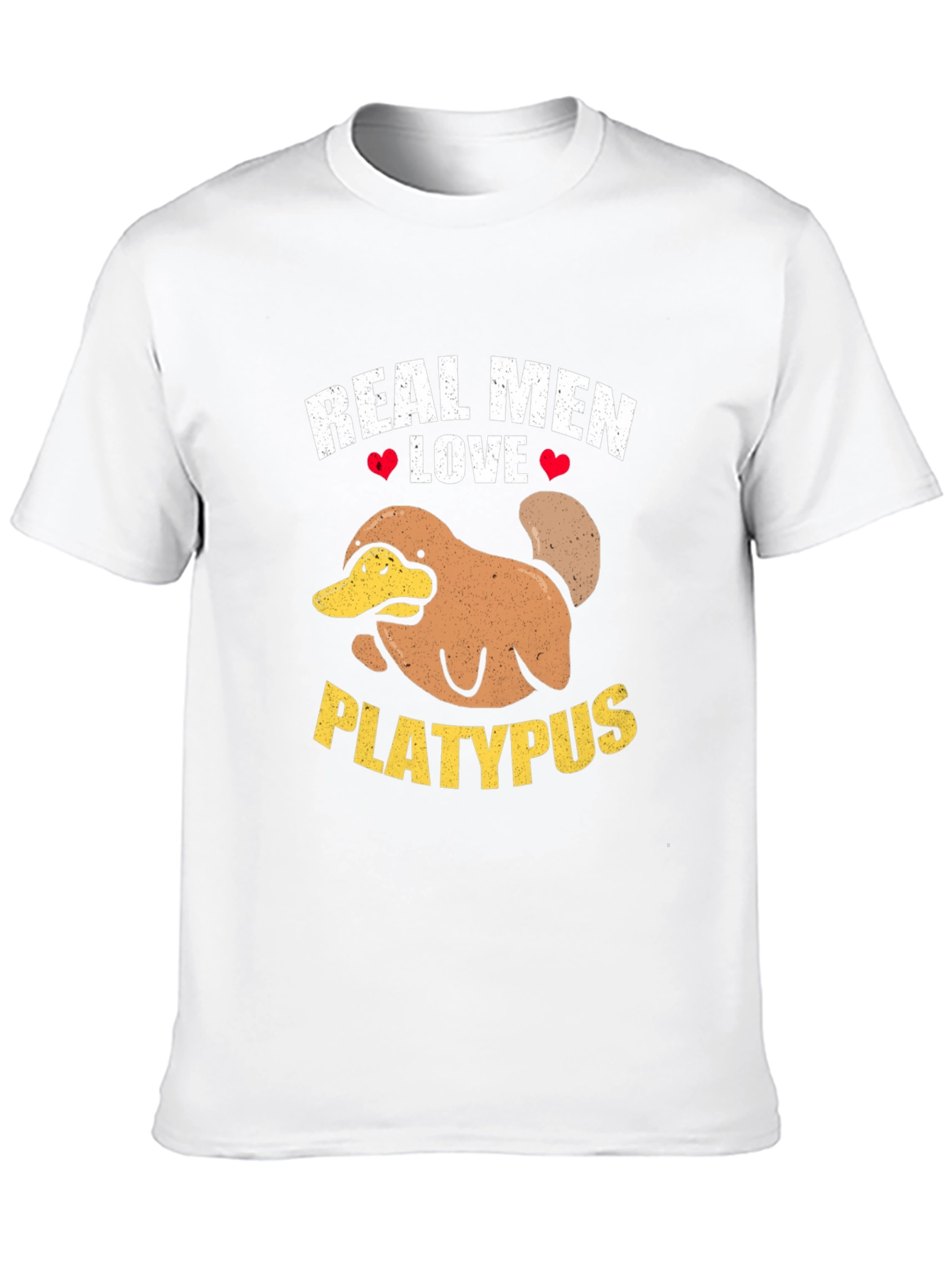 Real Men Love Platypus Graphic T-Shirt