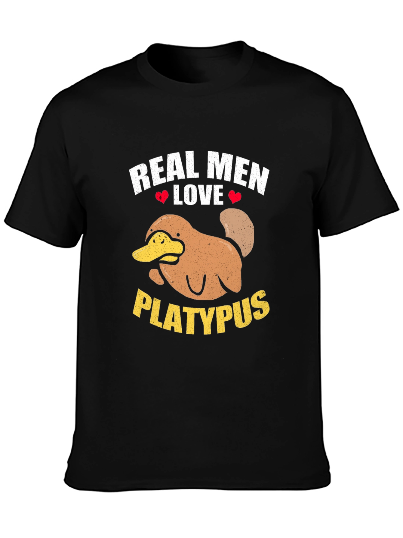 Real Men Love Platypus Graphic T-Shirt