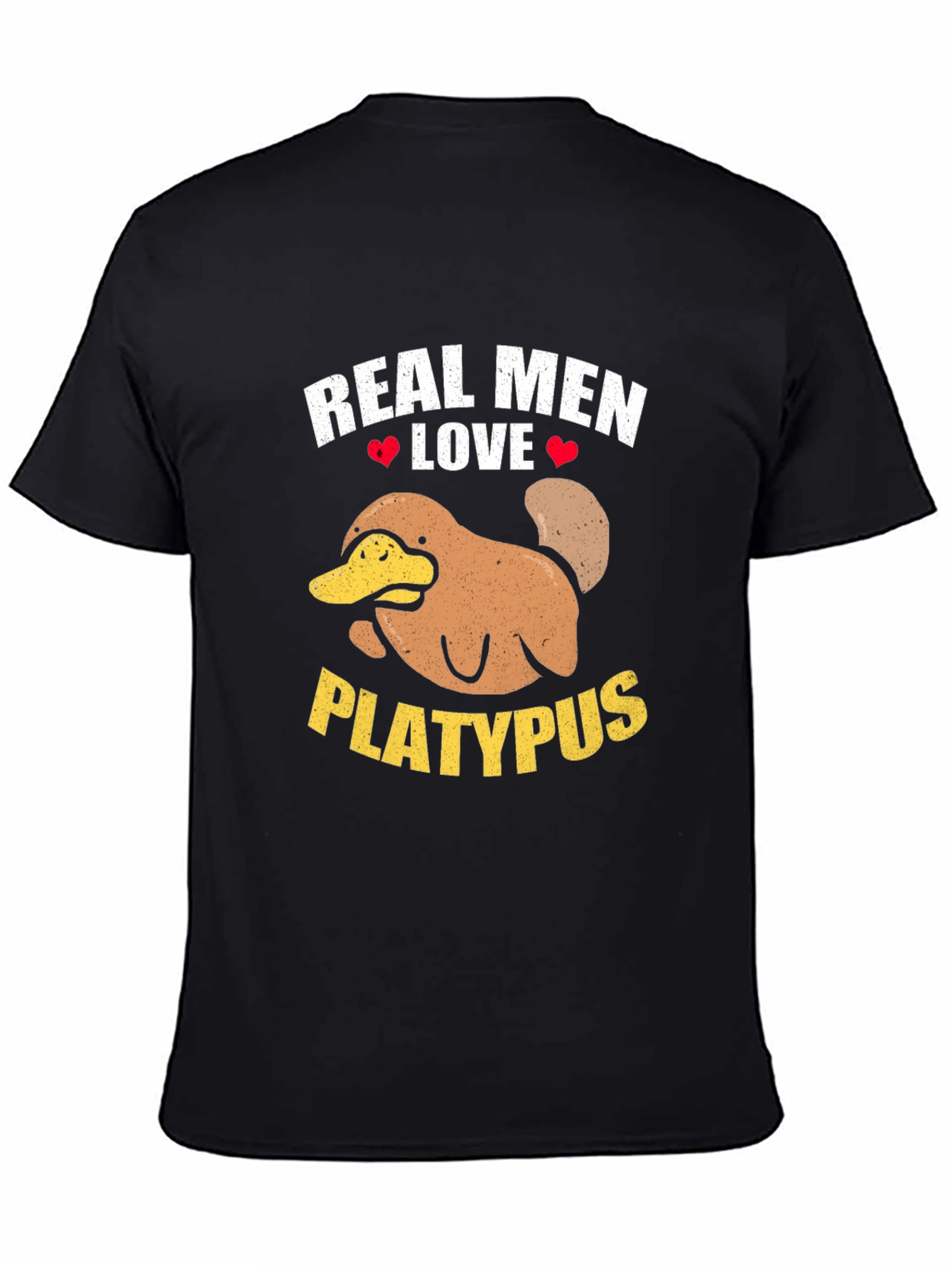 Real Men Love Platypus Graphic T-Shirt