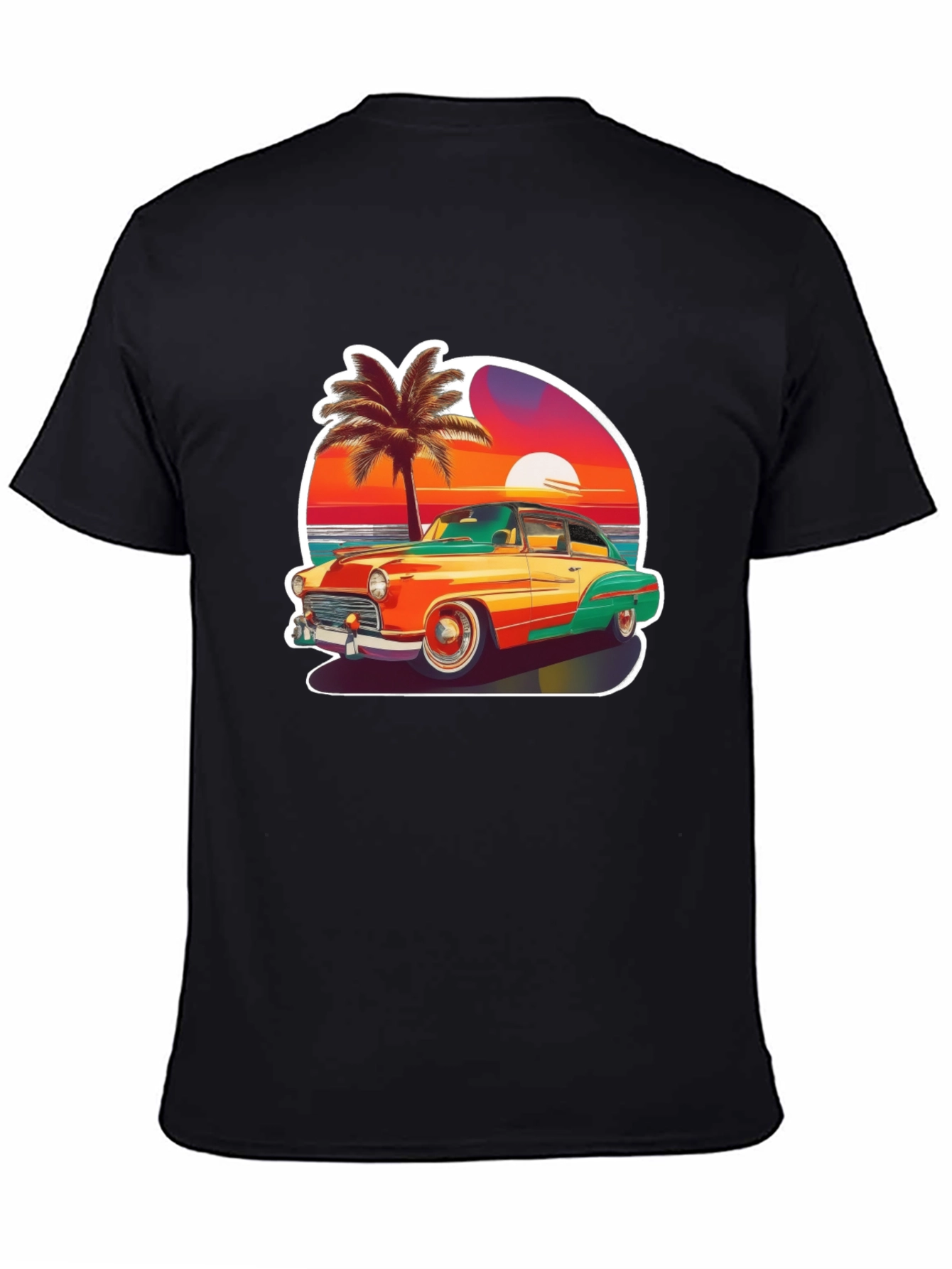Retro Car Sunset T-Shirt