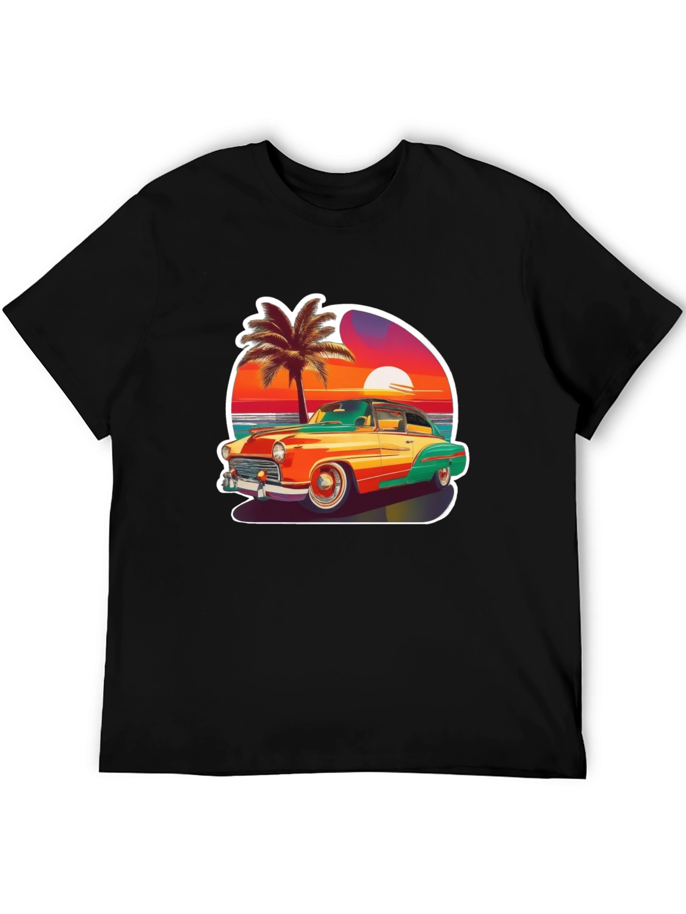 Retro Car Sunset T-Shirt