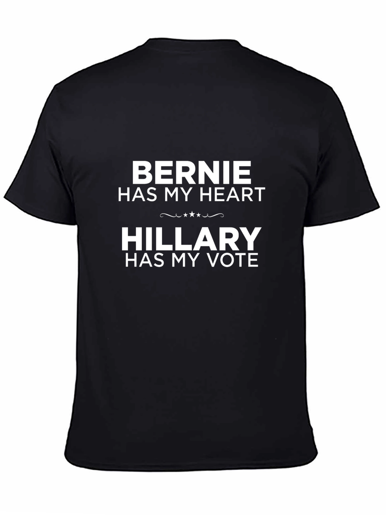 Bernie Heart Hillary Vote T-Shirt