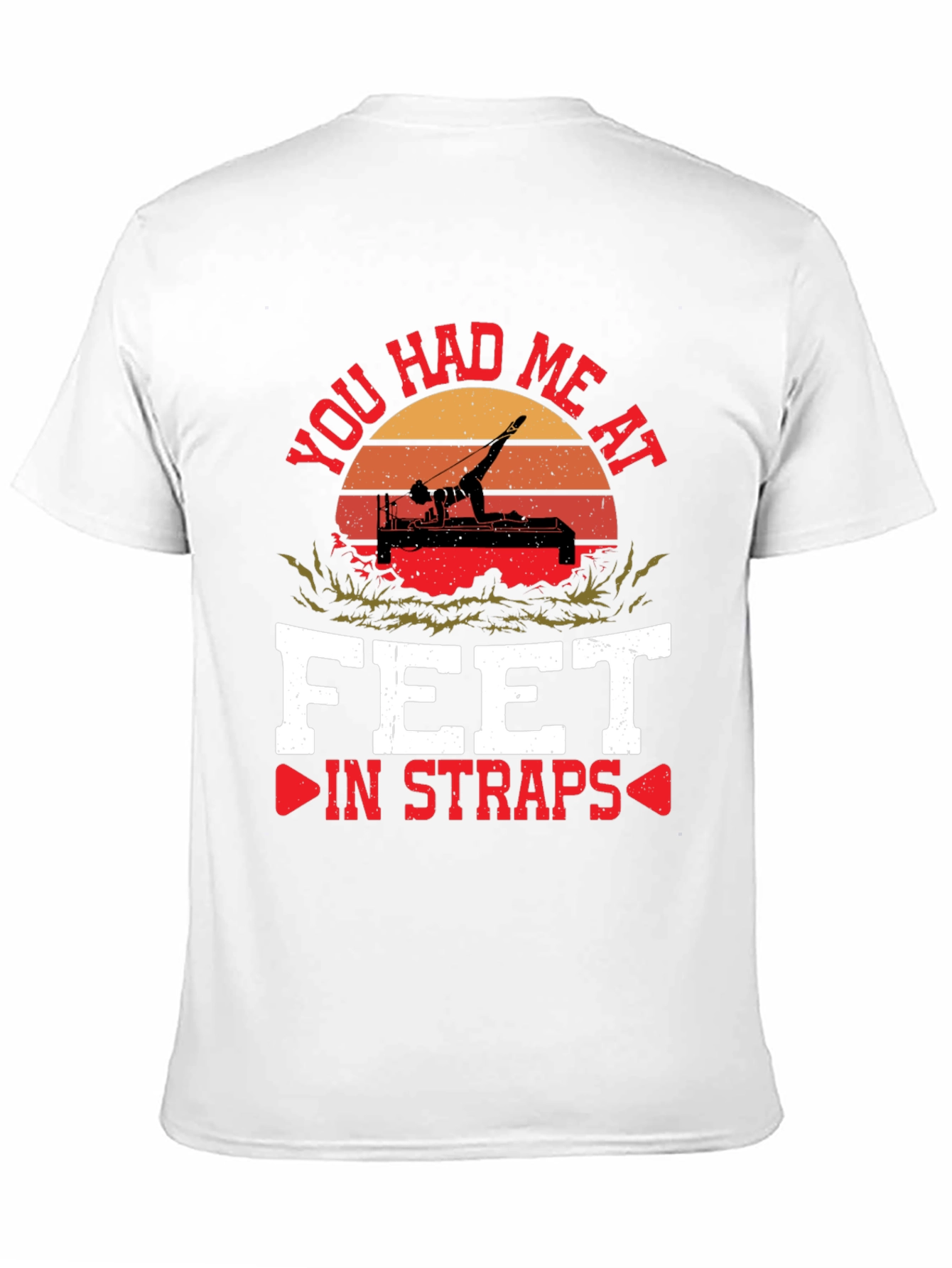 Pilates Lover T-Shirt - Feet In Straps Graphic Tee