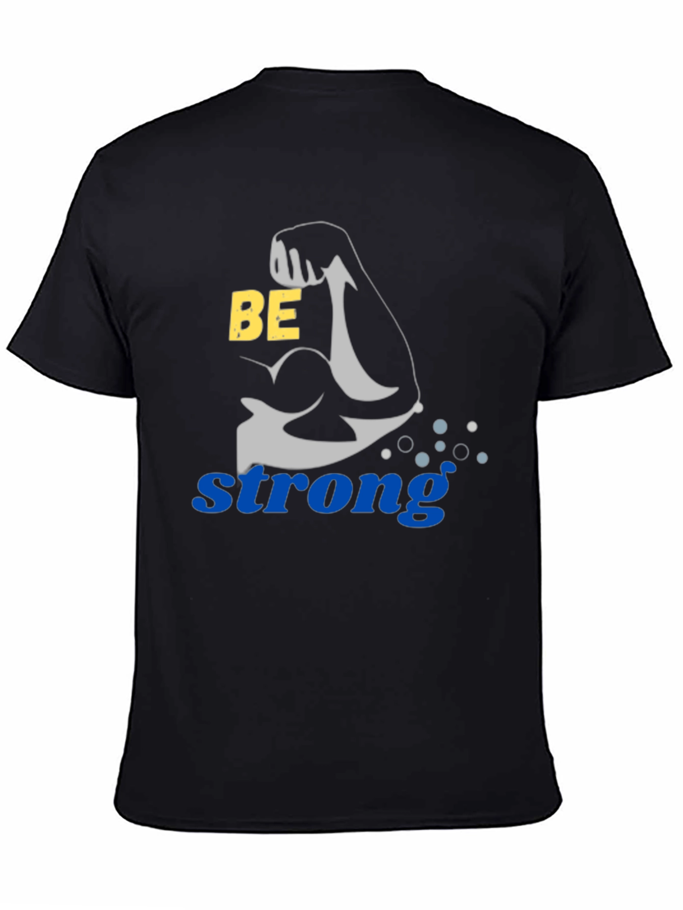 Be Strong Black Graphic Tee
