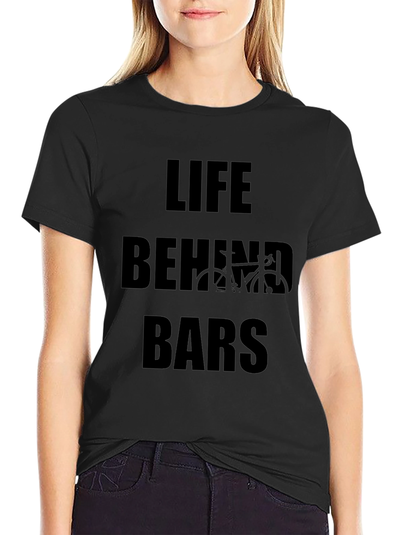 Life Behind Bars Graphic Tee - Cycling Enthusiast T-Shirt
