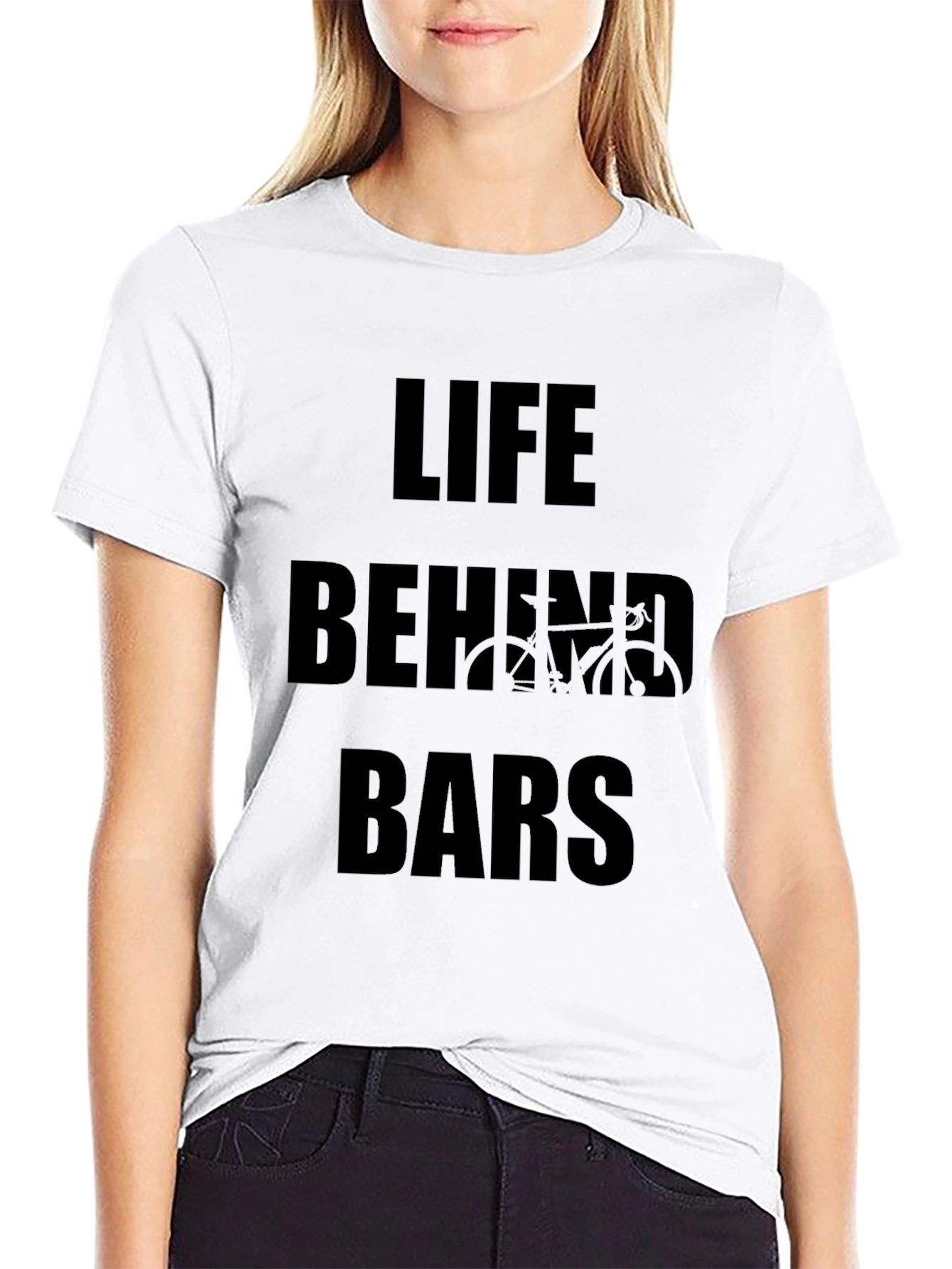 Life Behind Bars Graphic Tee - Cycling Enthusiast T-Shirt