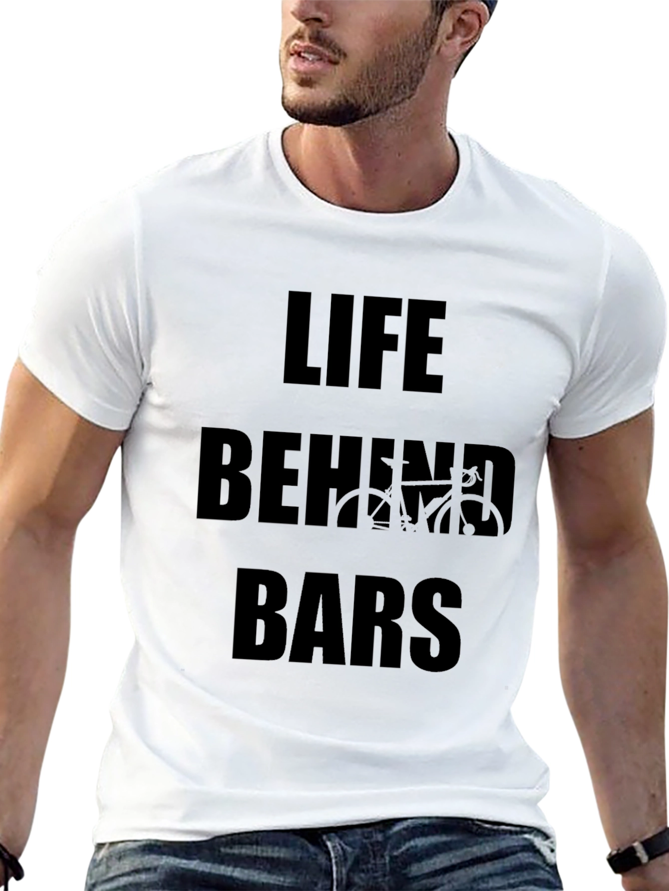 Life Behind Bars Graphic Tee - Cycling Enthusiast T-Shirt