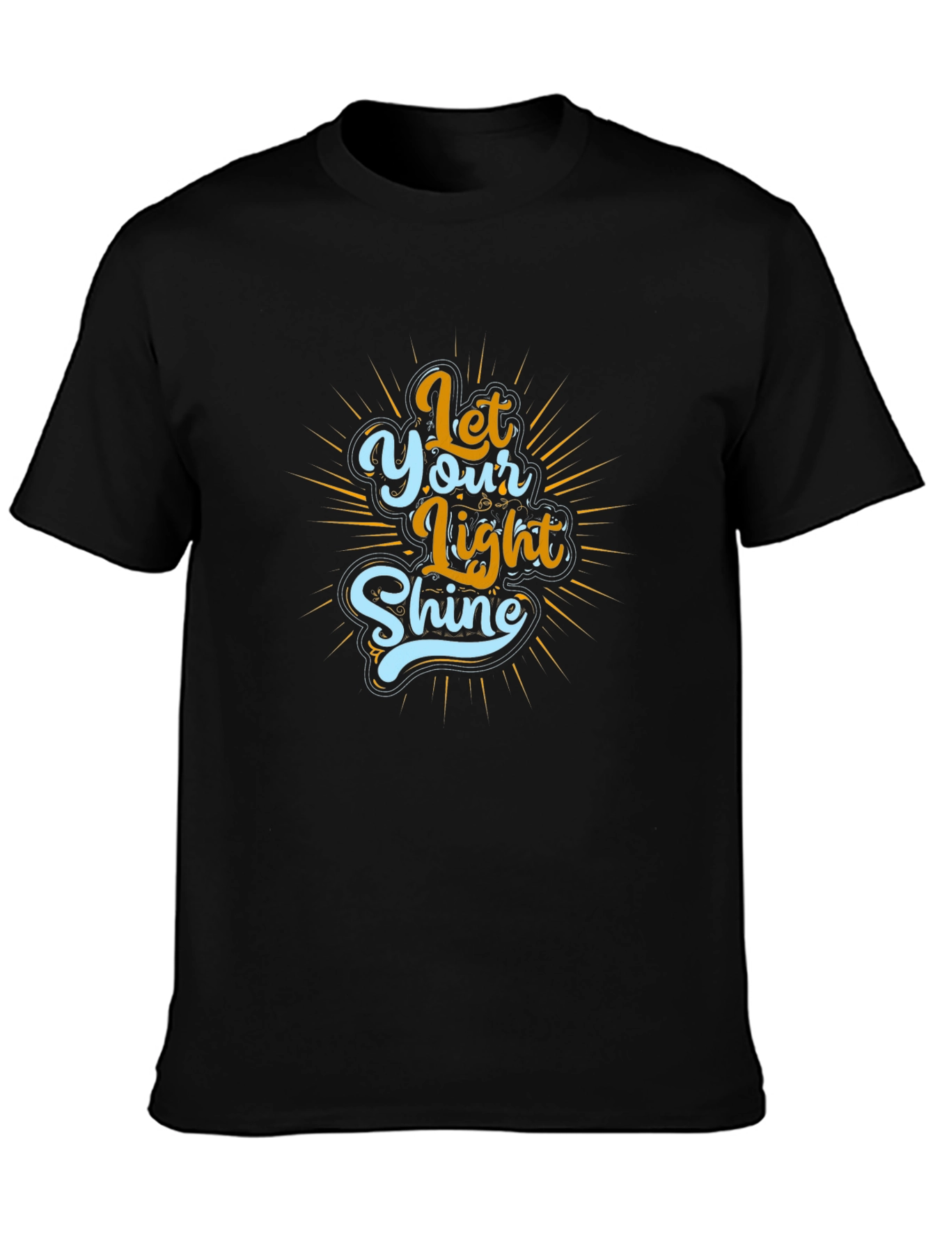 Let Your Light Shine Black T-Shirt