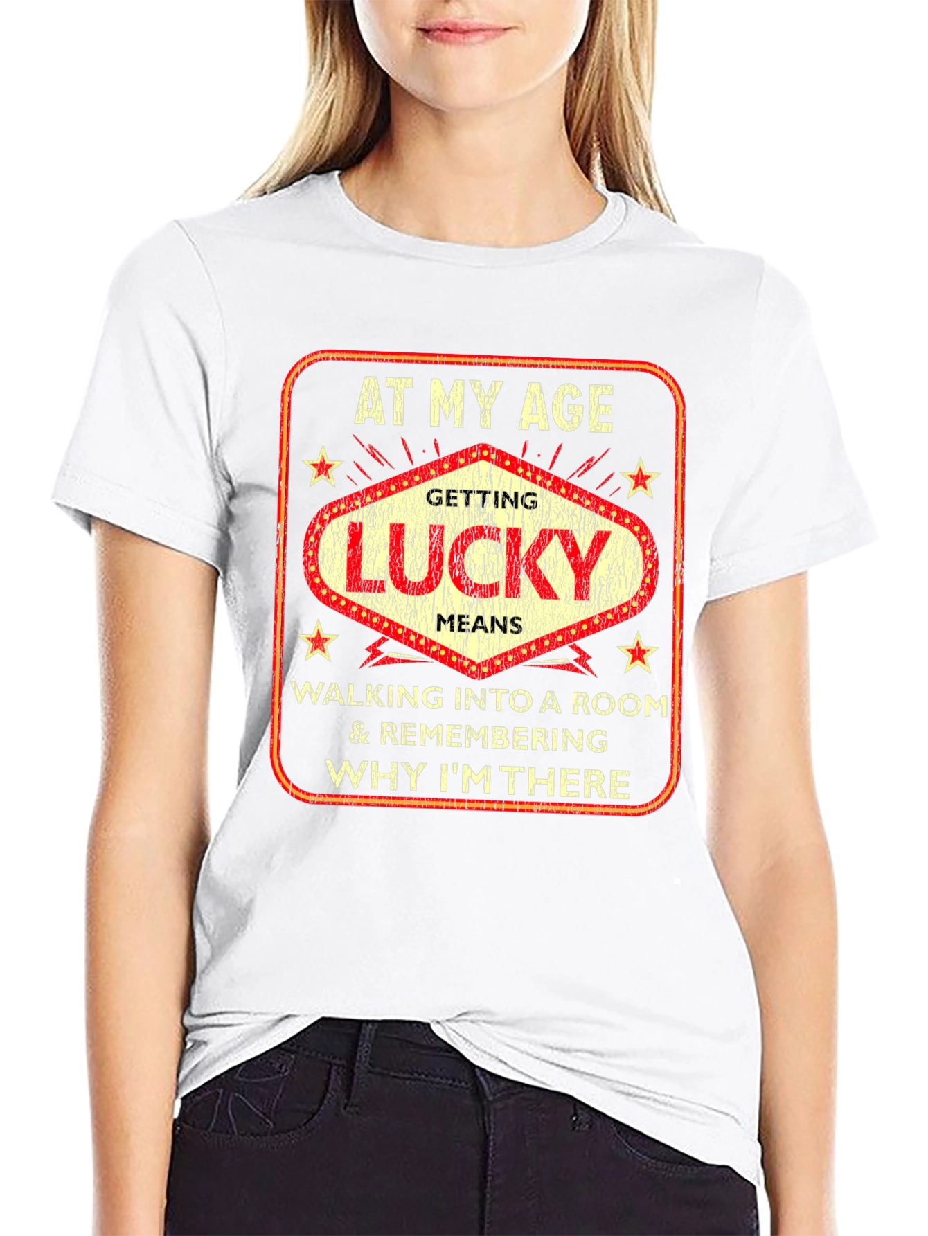 At My Age Getting Lucky Funny T-Shirt