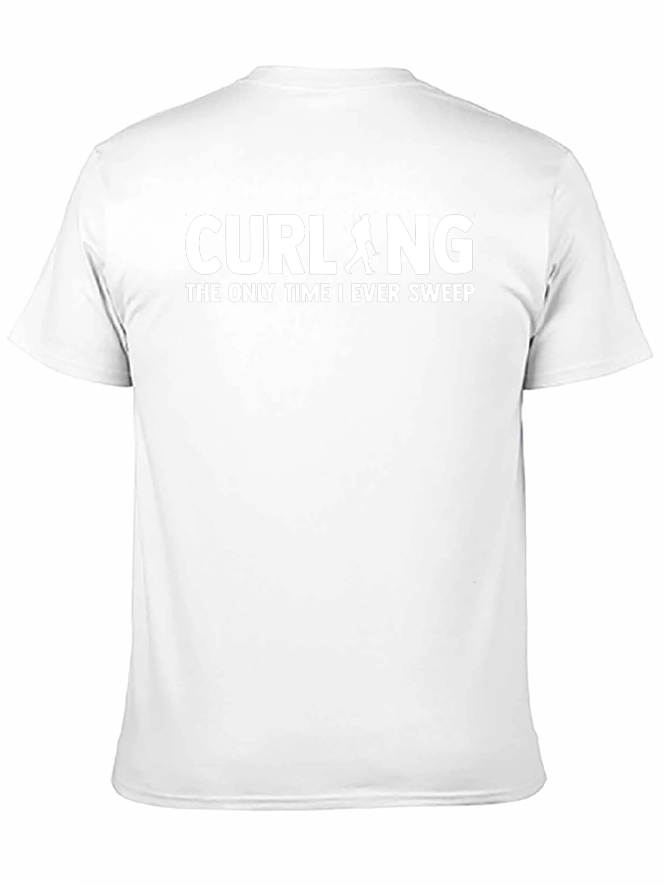 Curling Sweep Graphic Tee - Black T-Shirt