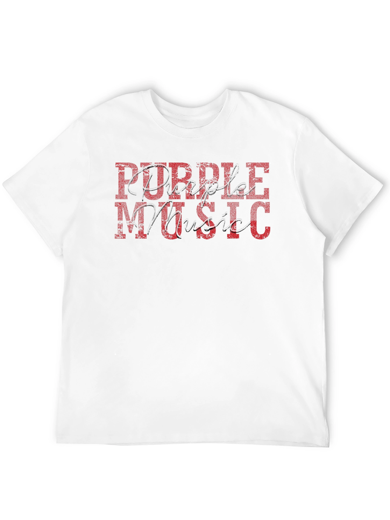Purple Music Graphic Tee - Black