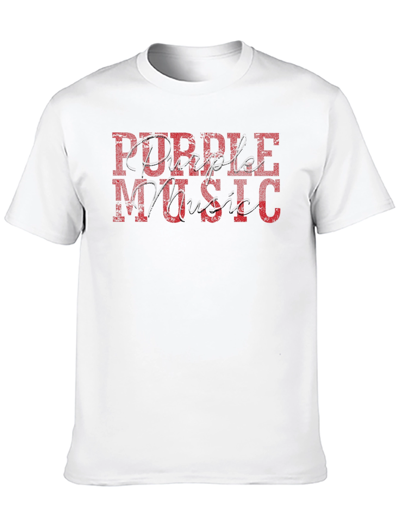 Purple Music Graphic Tee - Black