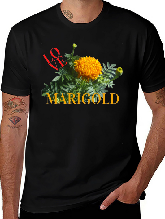 Love Marigold Black T-Shirt
