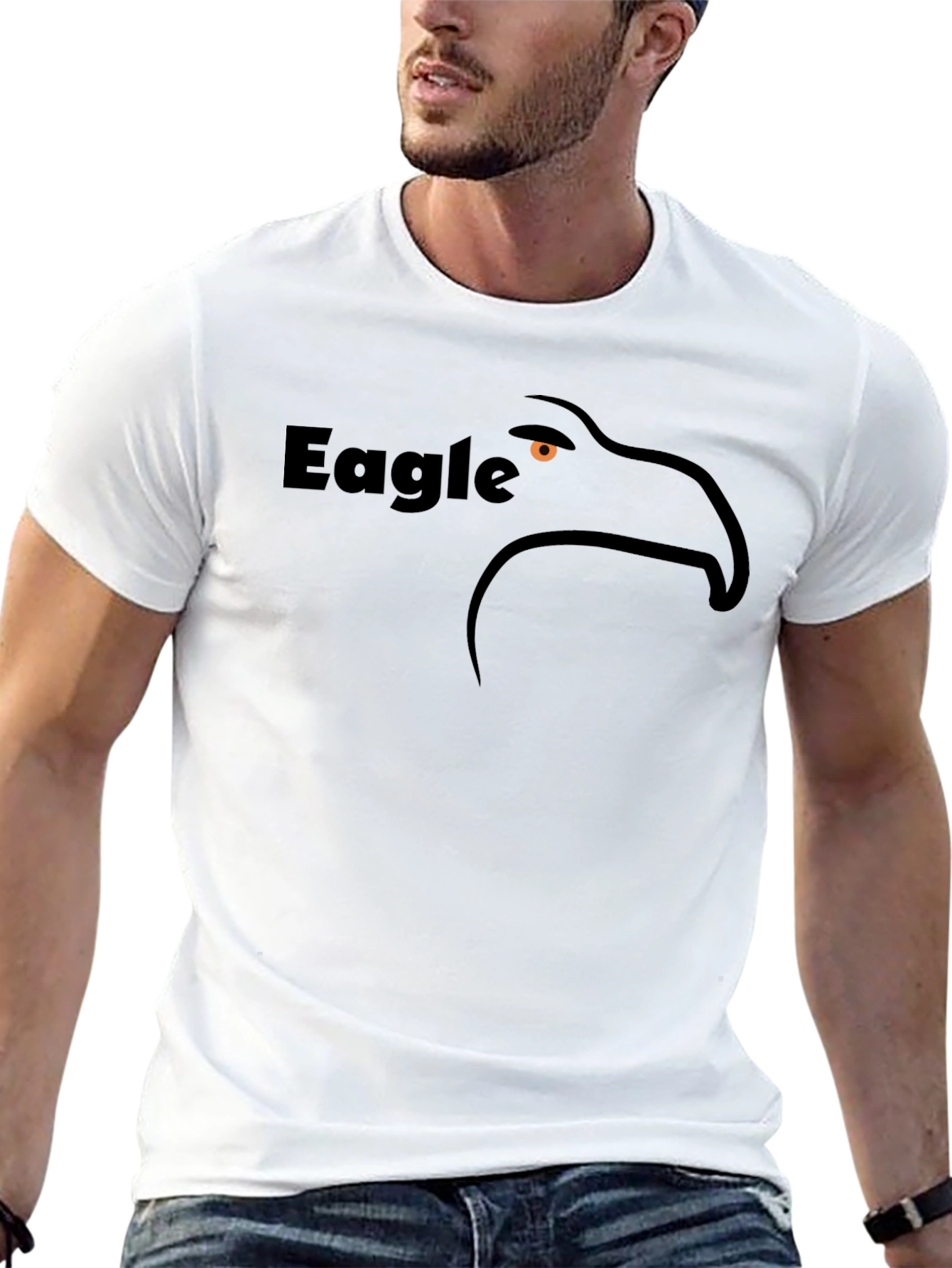 Eagle Graphic Black T-Shirt - Stylish & Comfortable