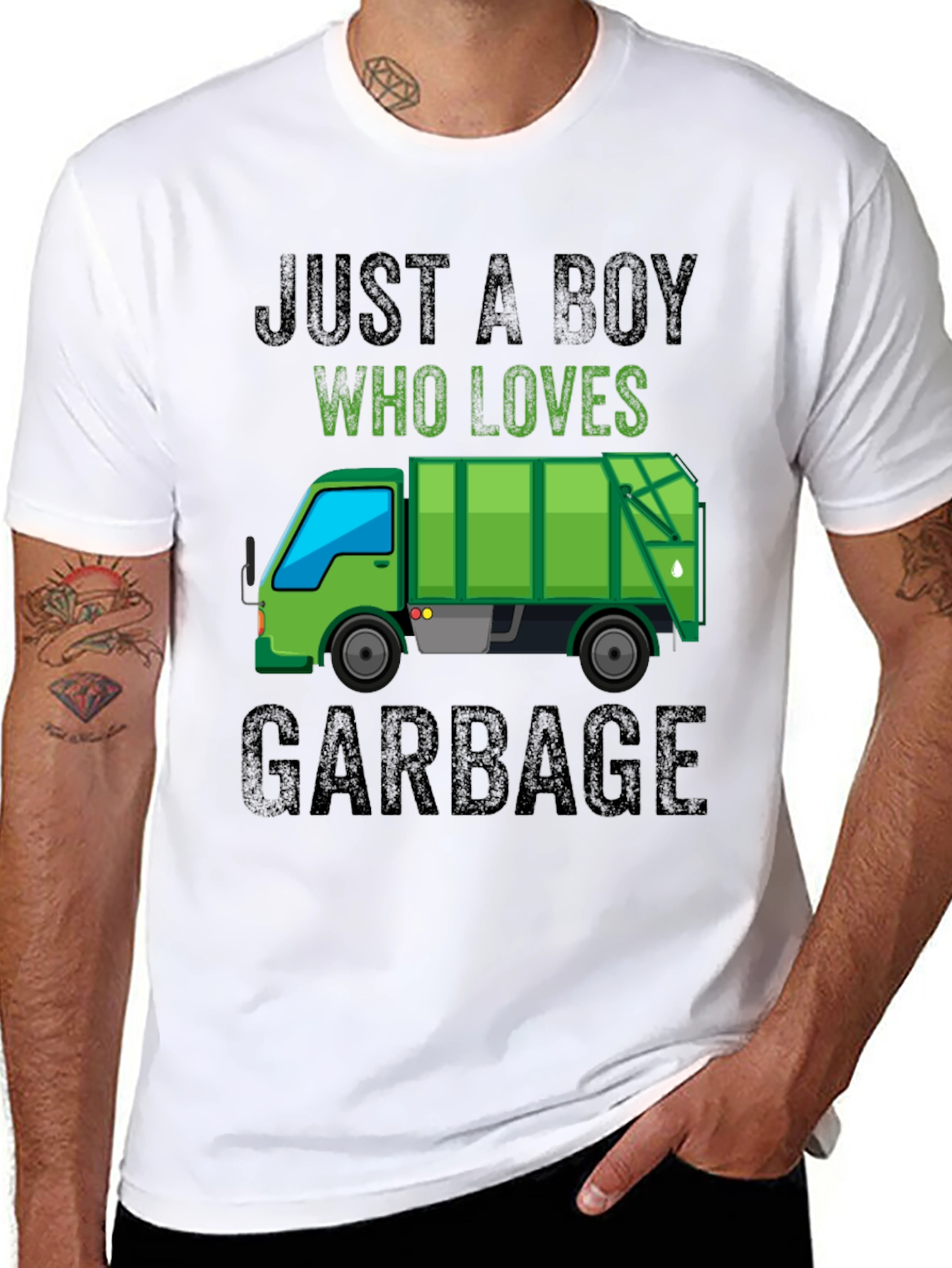 Just A Boy Who Loves Garbage T-Shirt