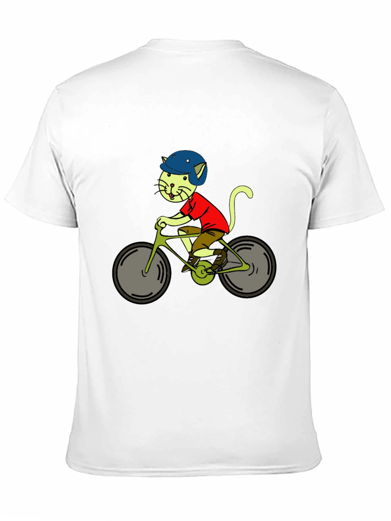 Cat on Bike Graphic T-Shirt