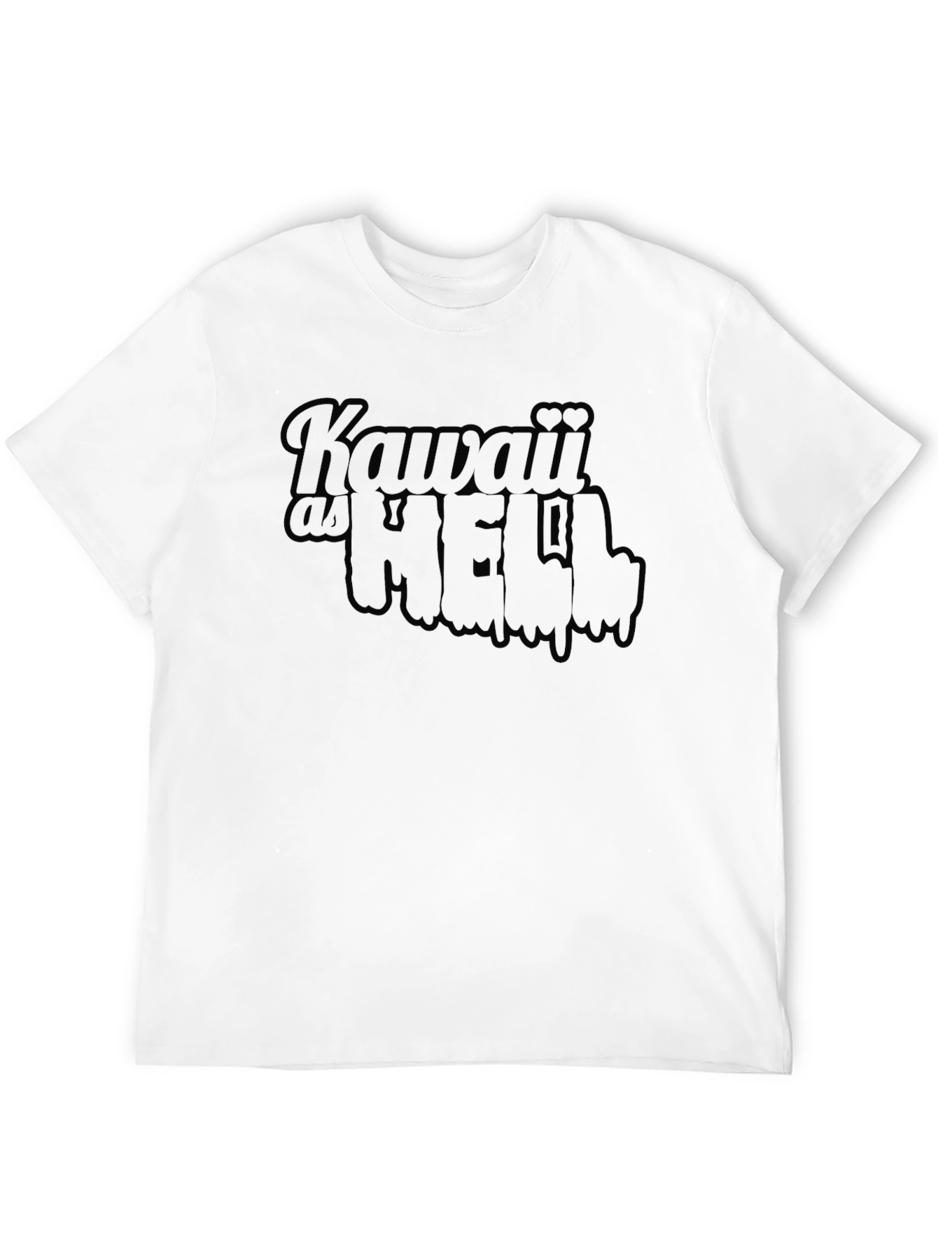 Kawaii as Hell Black Graphic Tee