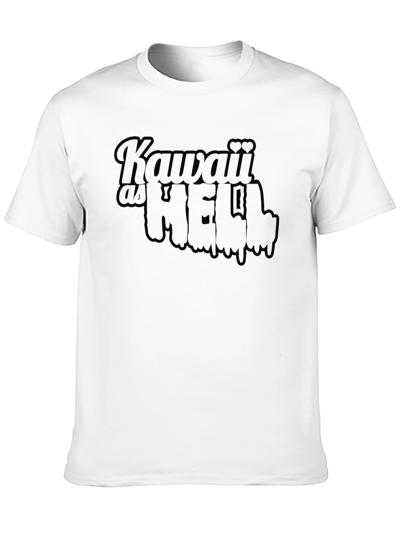 Kawaii as Hell Black Graphic Tee