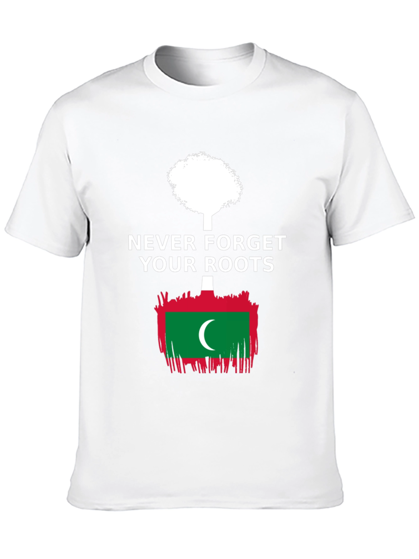 Never Forget Your Roots Maldives Flag T-Shirt
