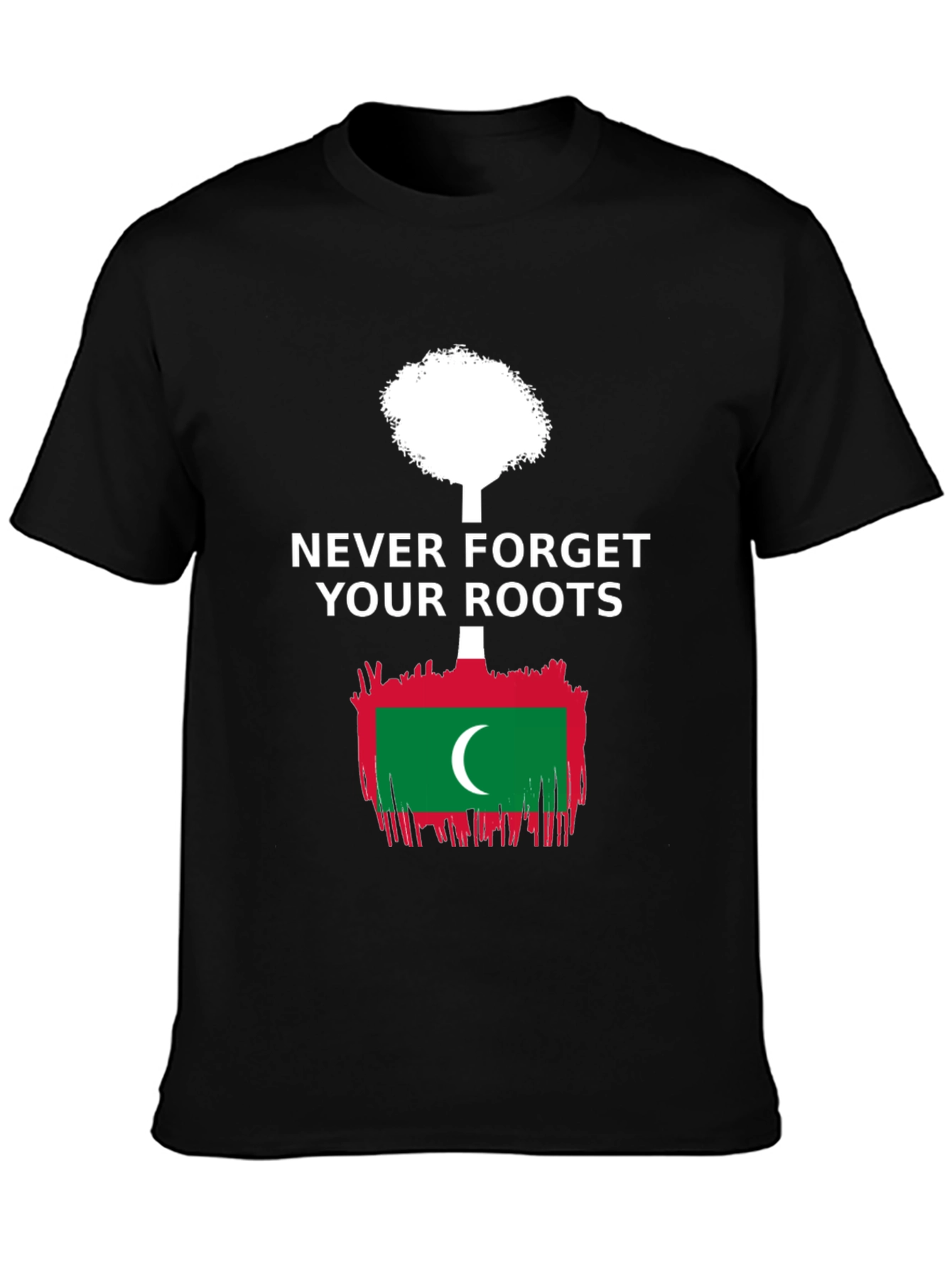 Never Forget Your Roots Maldives Flag T-Shirt