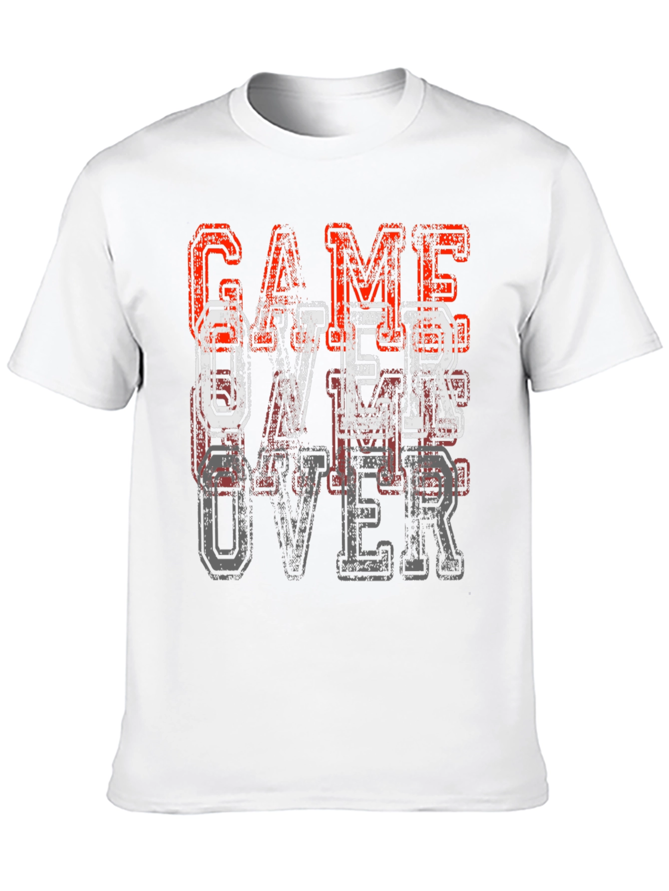 Game Over Graphic Tee - Black Cotton T-Shirt