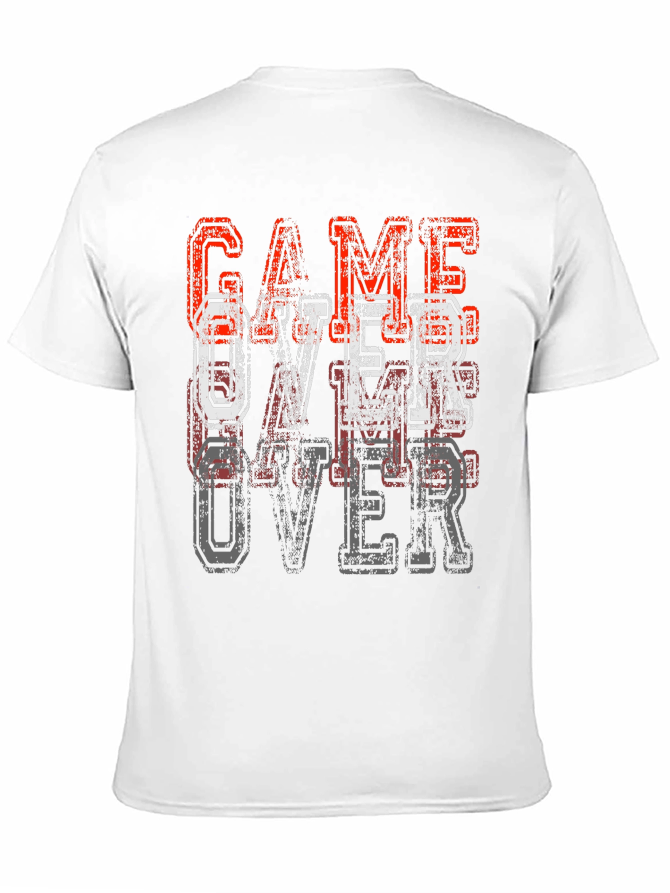 Game Over Graphic Tee - Black Cotton T-Shirt