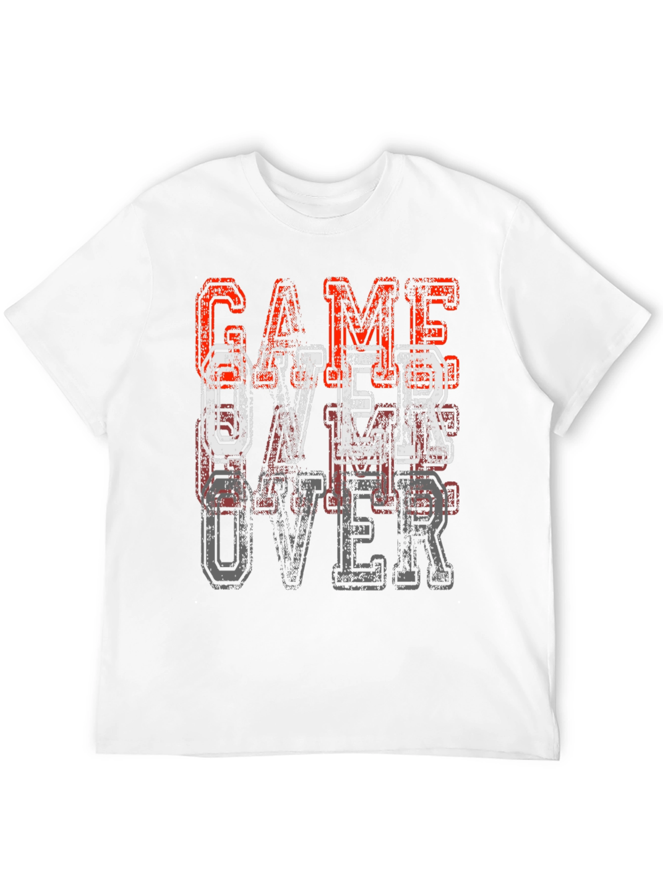 Game Over Graphic Tee - Black Cotton T-Shirt