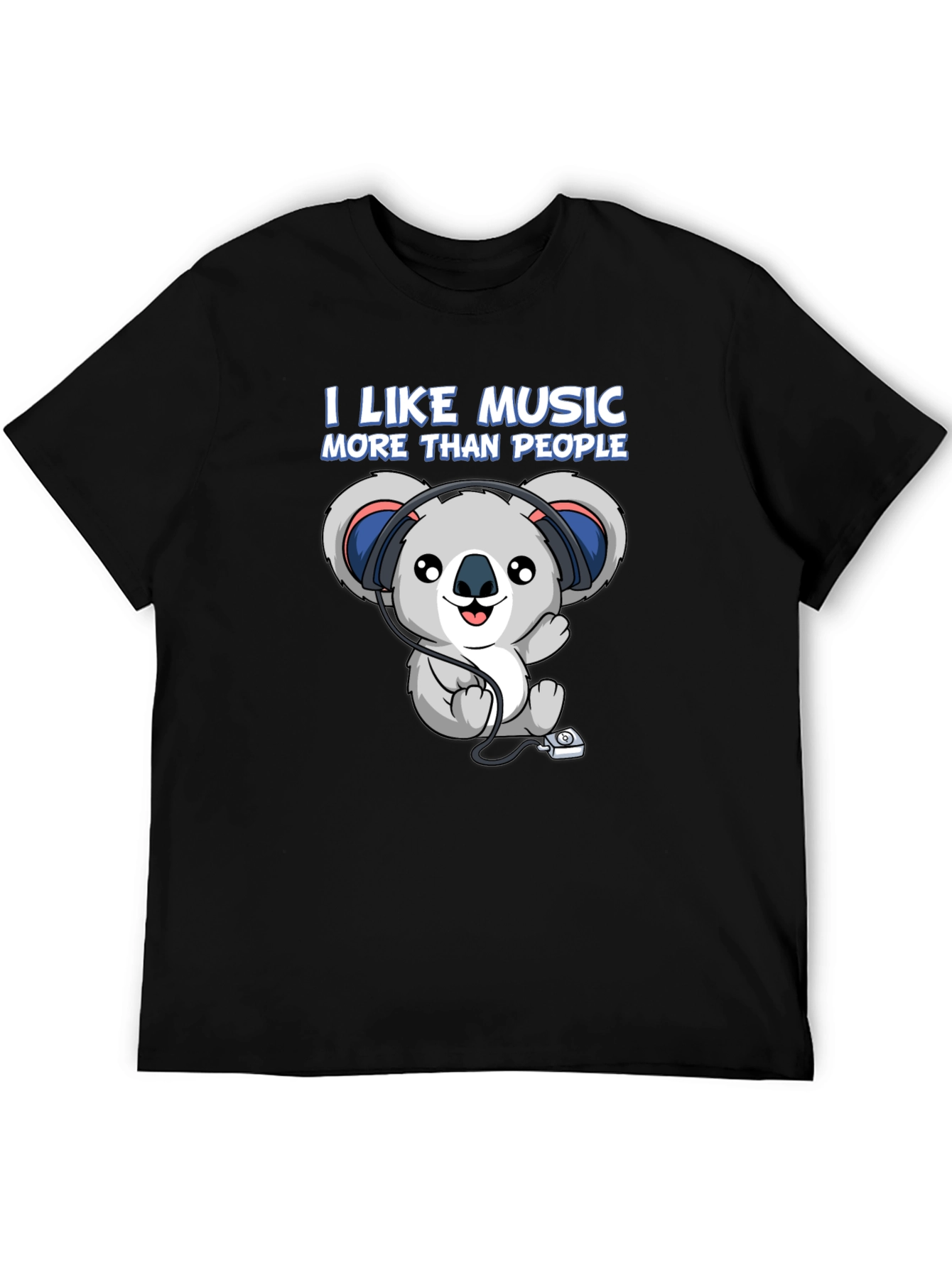 I Like Music More Than People Koala T-Shirt