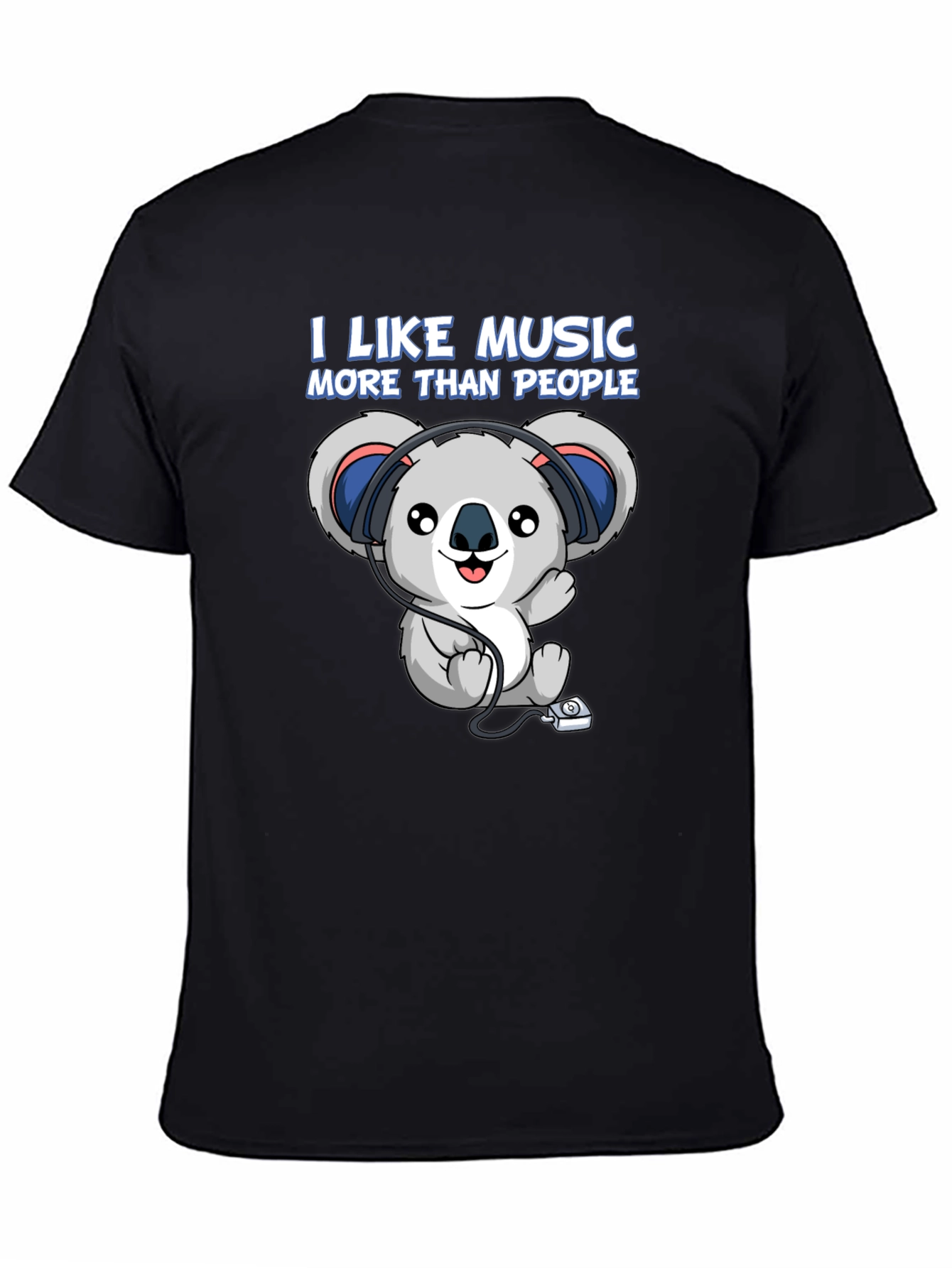 I Like Music More Than People Koala T-Shirt