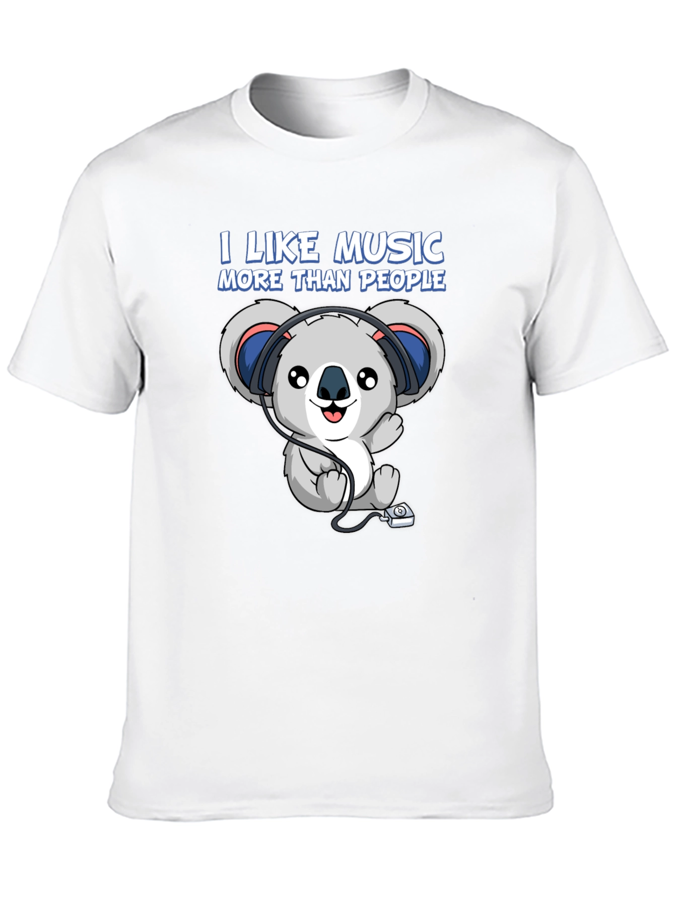 I Like Music More Than People Koala T-Shirt