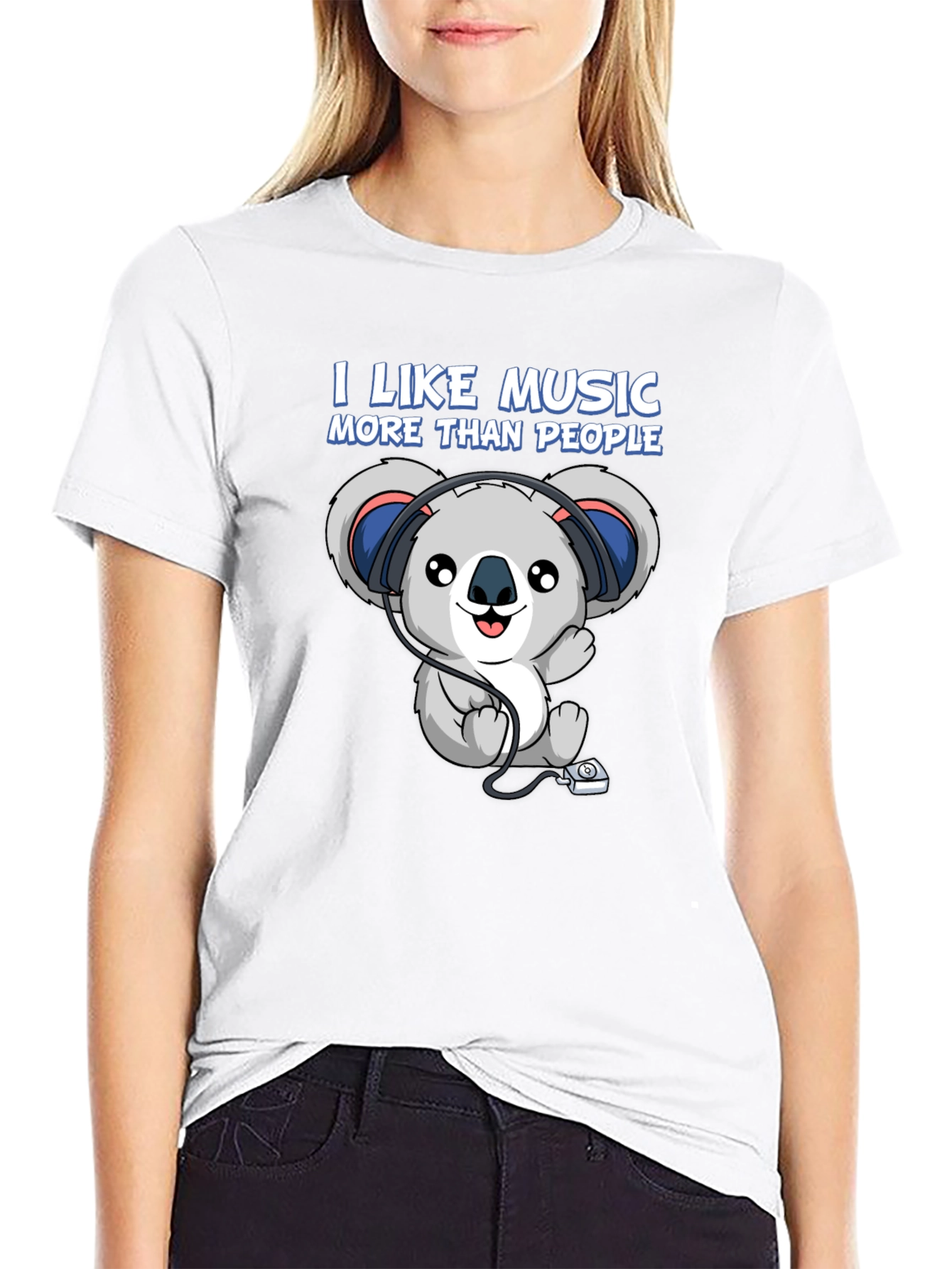 I Like Music More Than People Koala T-Shirt