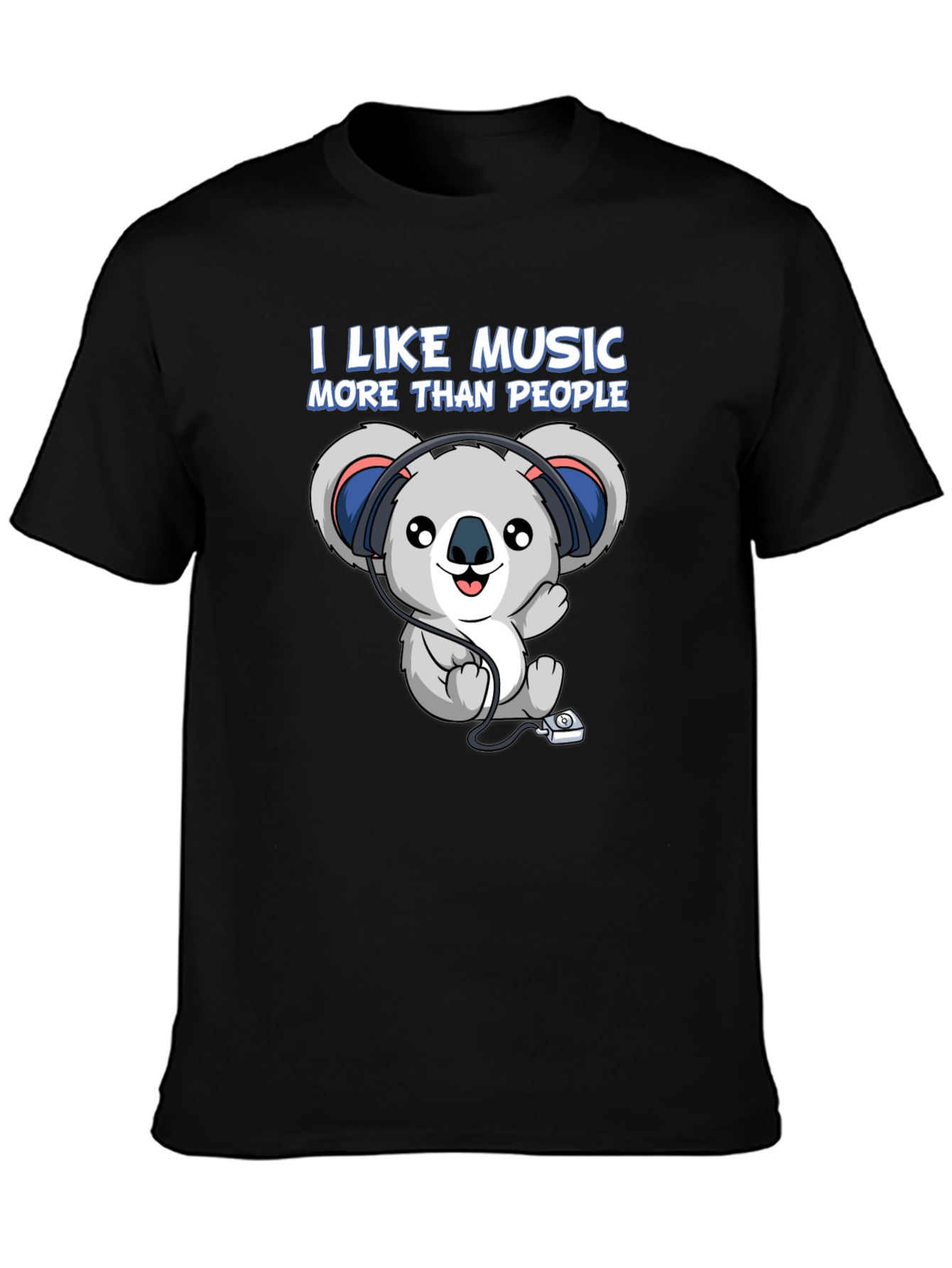 I Like Music More Than People Koala T-Shirt