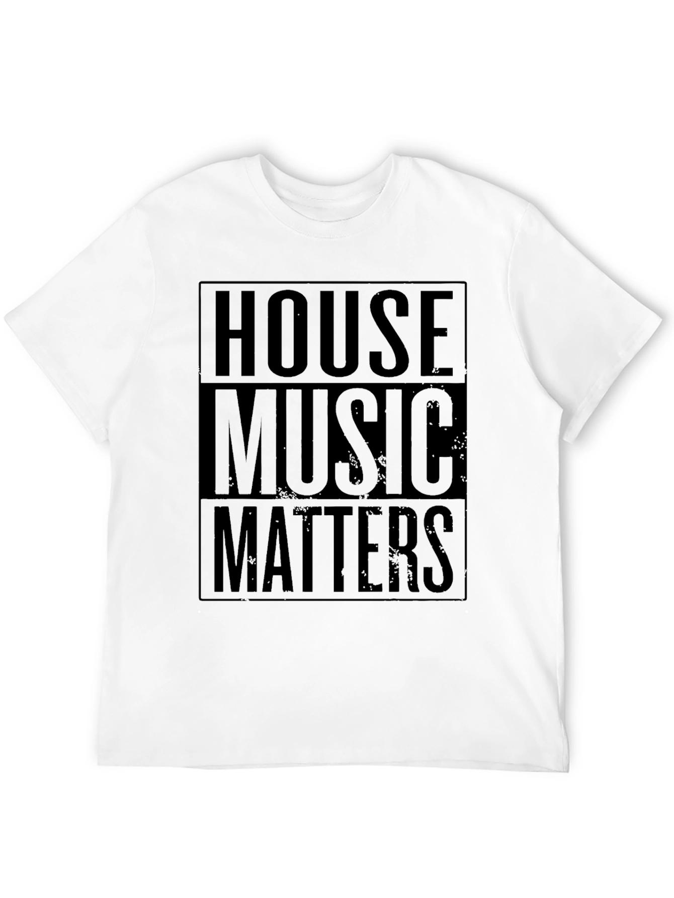 House Music Matters Black Graphic T-Shirt