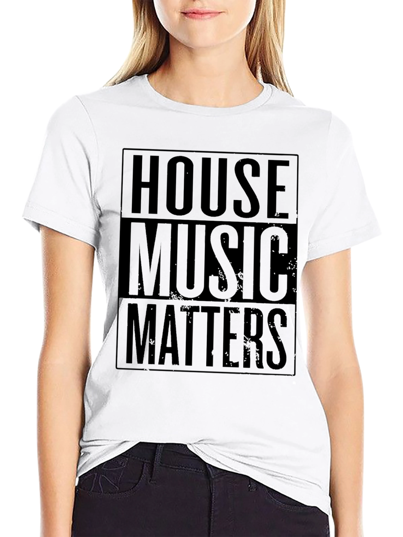 House Music Matters Black Graphic T-Shirt
