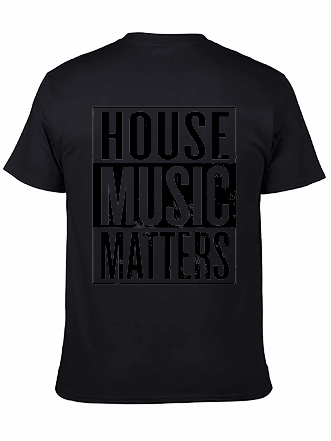 House Music Matters Black Graphic T-Shirt