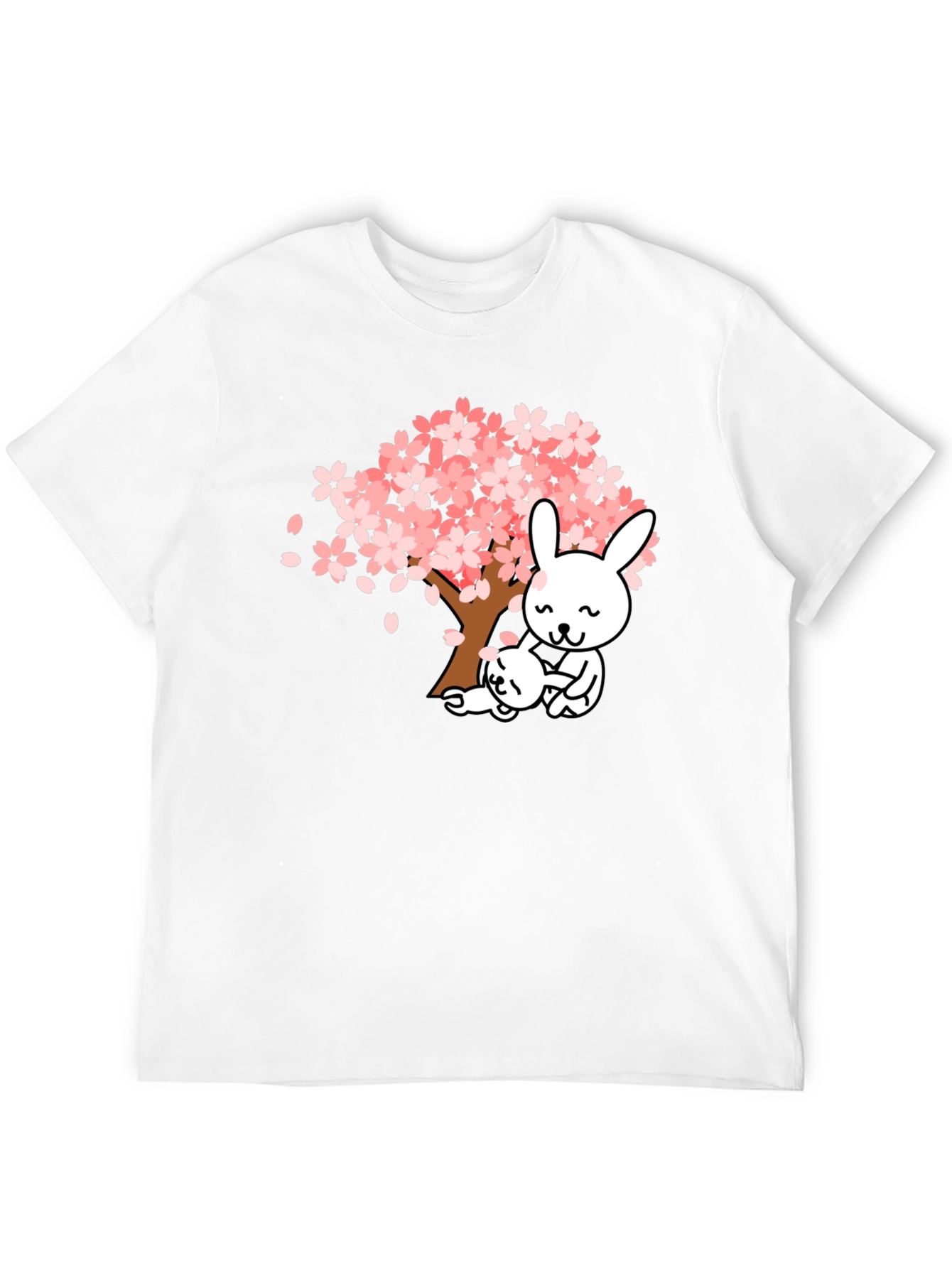 Cute Cherry Blossom Bunny T-Shirt