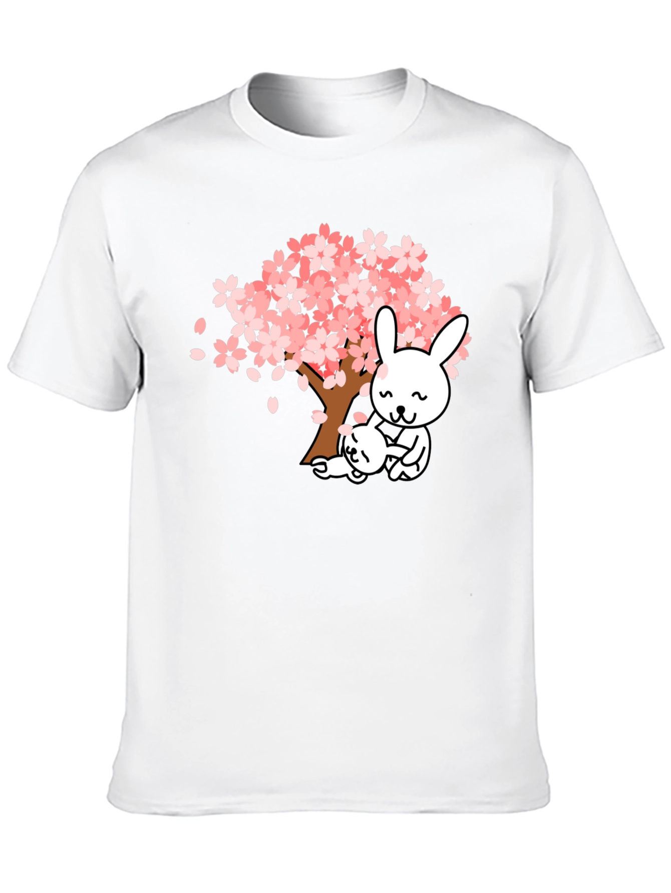 Cute Cherry Blossom Bunny T-Shirt