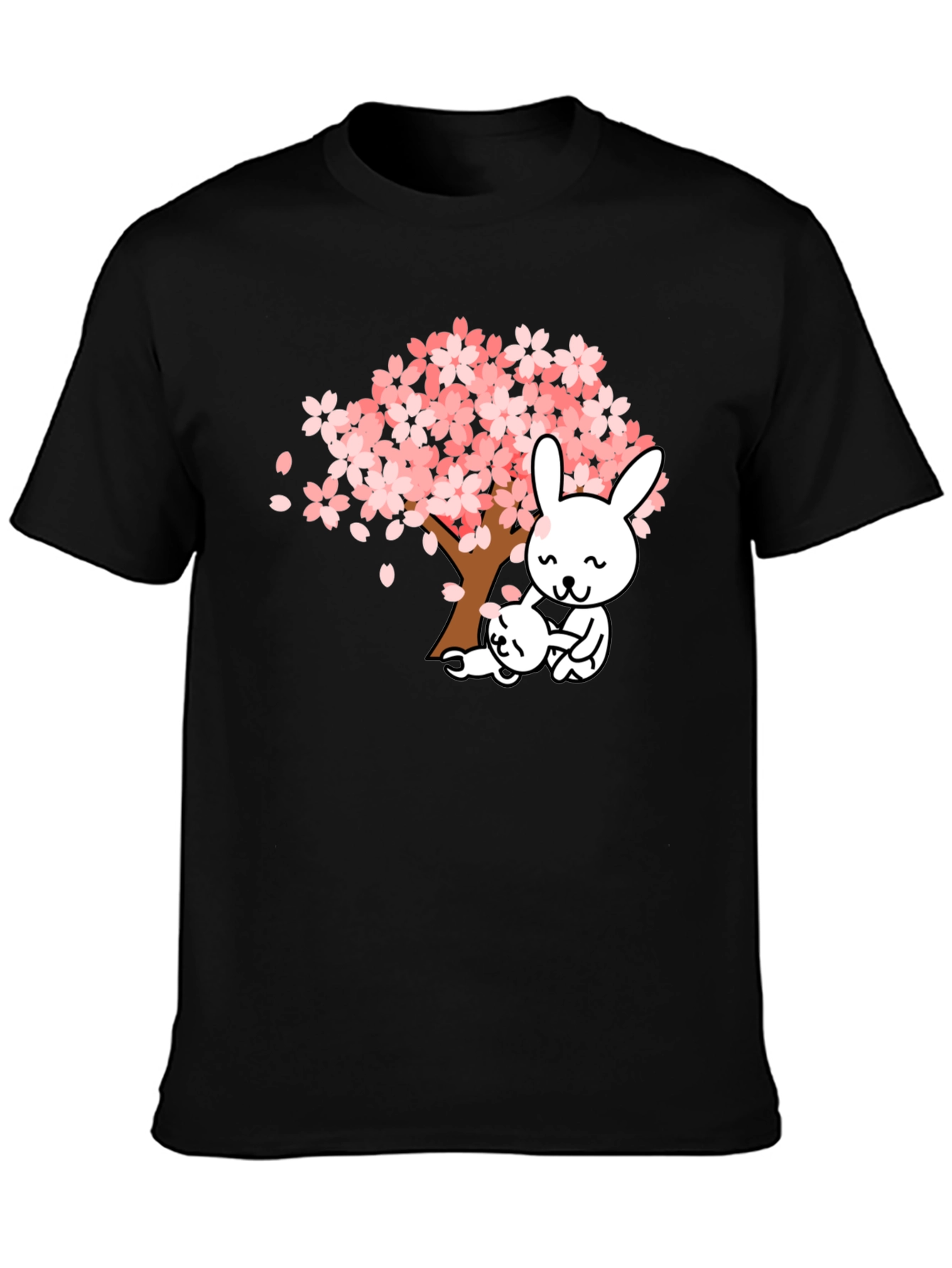 Cute Cherry Blossom Bunny T-Shirt