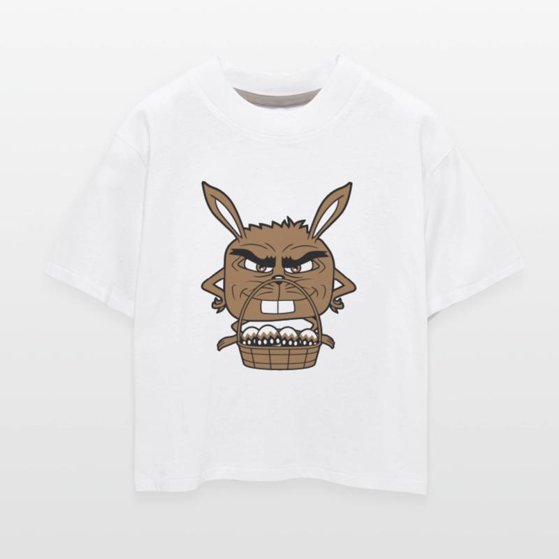 Easter Bunny Eggs Basket Evil Eye Dangerous Smile