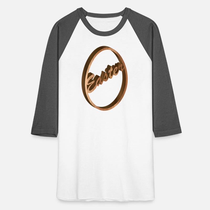 Easter egg relief with lettering in wood look