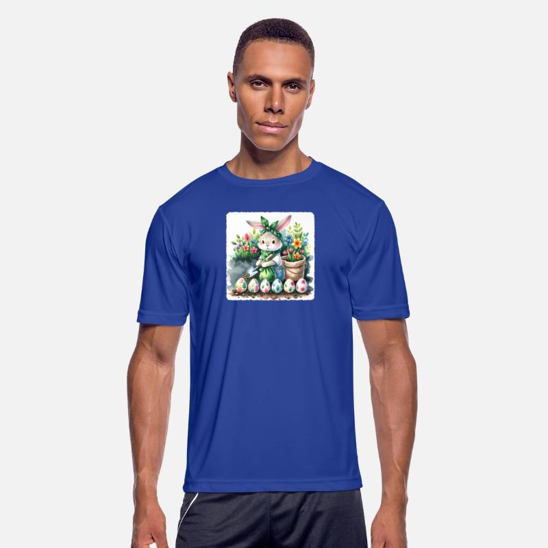 Easter Rabbit Planting Garden Premium