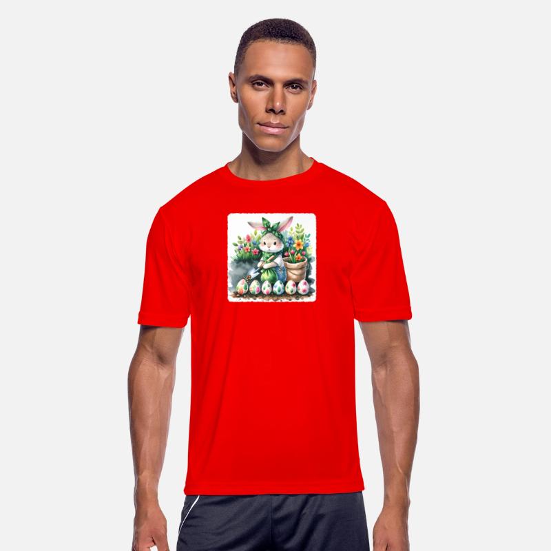 Easter Rabbit Planting Garden Premium